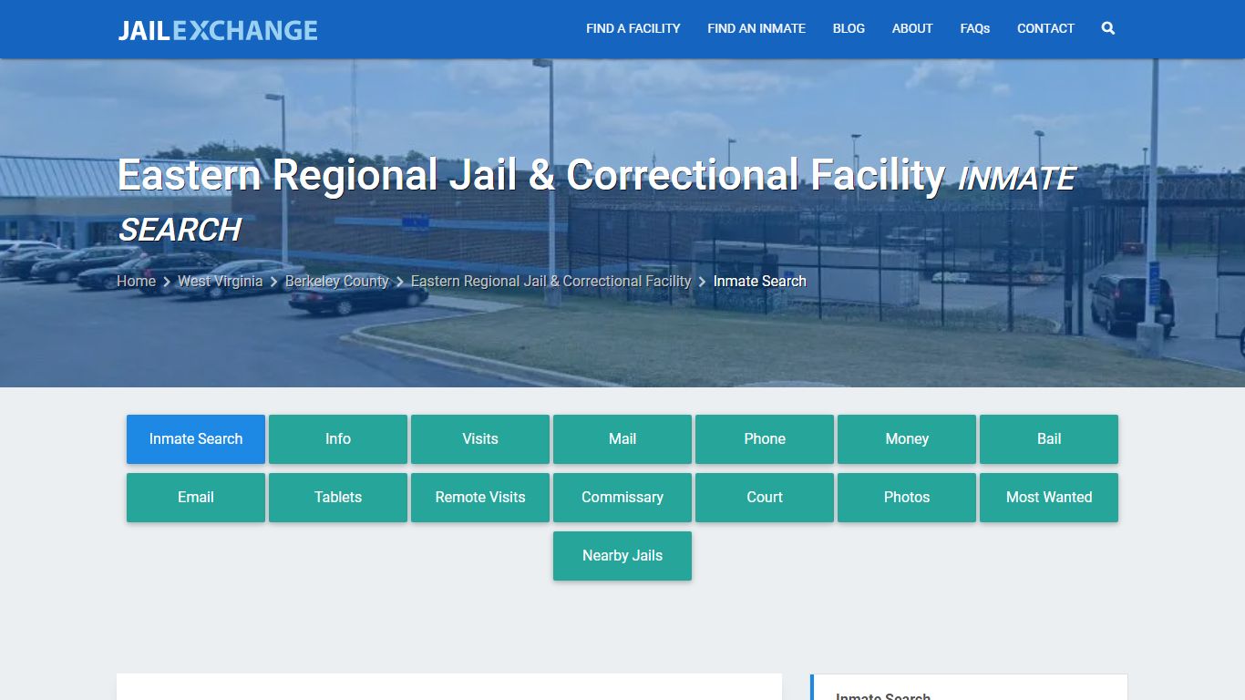 Eastern Regional Jail & Correctional Facility Inmate Search